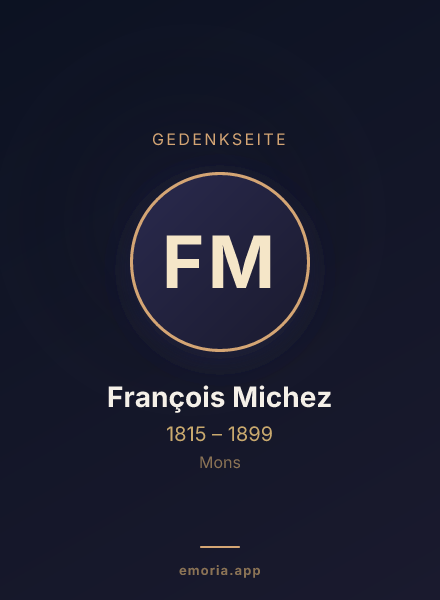 Gedenkportrait von François Michez