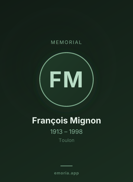 Memorial portrait of François Mignon