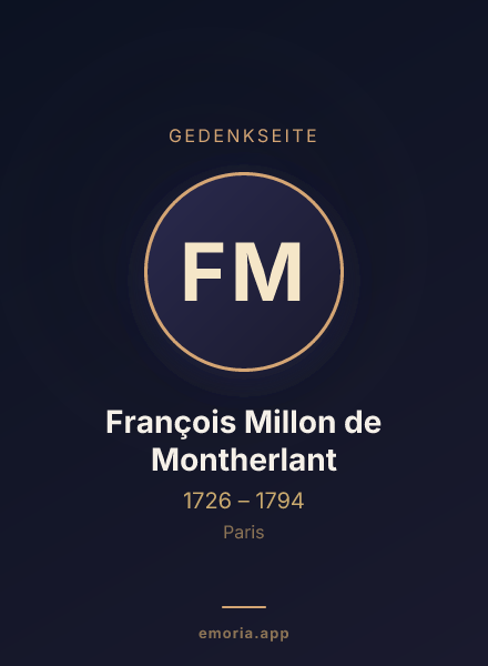 Gedenkportrait von François Millon de Montherlant
