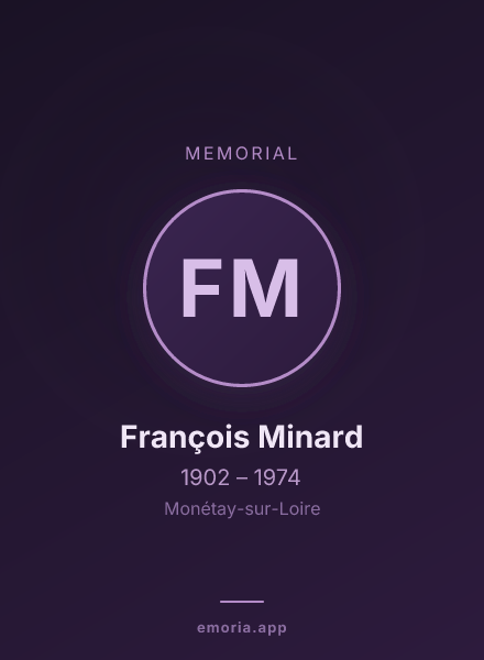 Memorial portrait of François Minard
