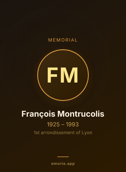 Memorial portrait of François Montrucolis