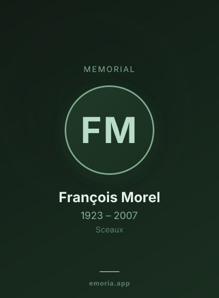 Memorial portrait of François Morel