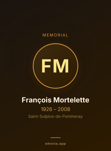 Memorial portrait of François Mortelette