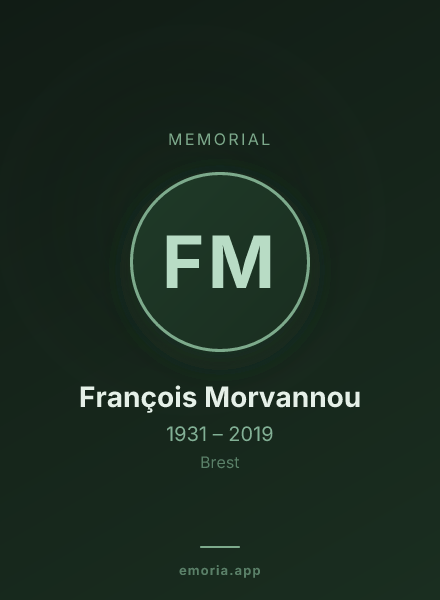 Memorial portrait of François Morvannou