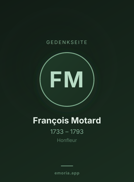 Gedenkportrait von François Motard