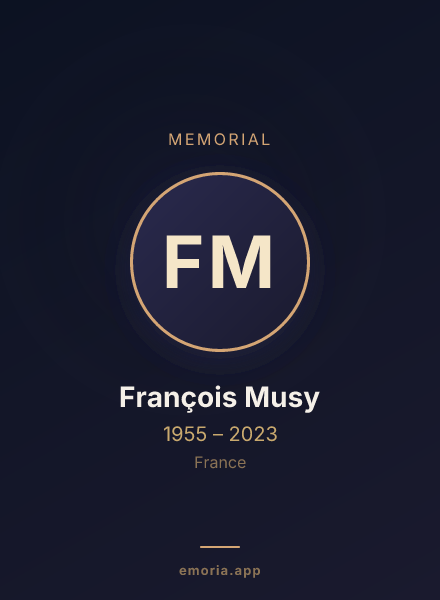 Memorial portrait of François Musy
