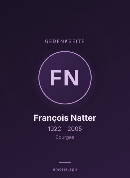 Gedenkportrait von François Natter