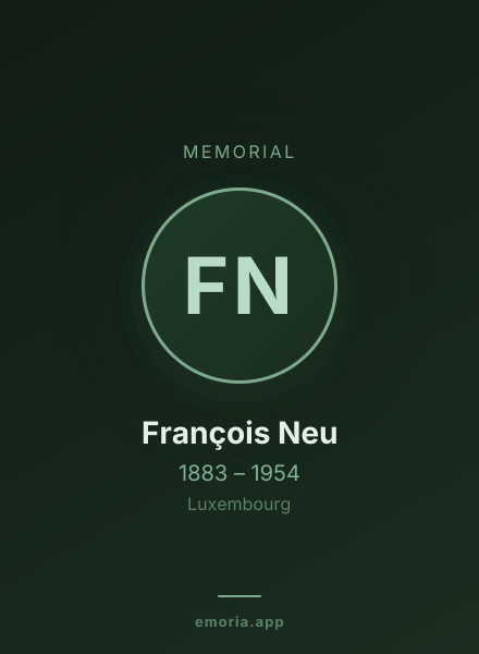 Memorial portrait of François Neu