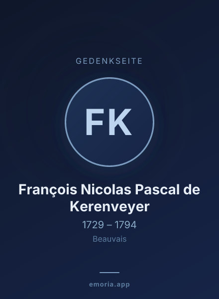 Gedenkportrait von François Nicolas Pascal de Kerenveyer