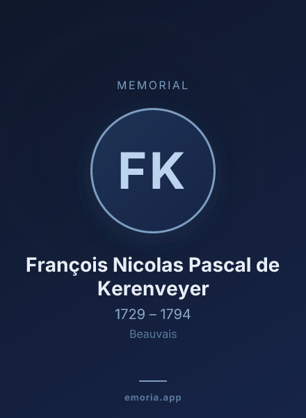 Memorial portrait of François Nicolas Pascal de Kerenveyer