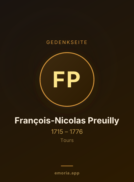 Gedenkportrait von François-Nicolas Preuilly