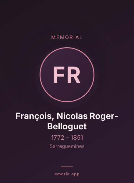 Memorial portrait of François, Nicolas Roger-Belloguet