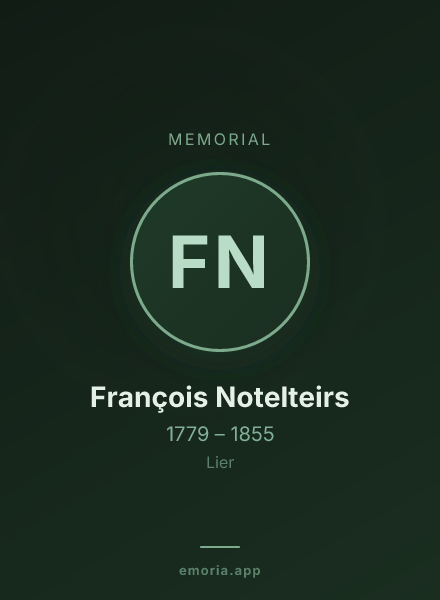 Memorial portrait of François Notelteirs