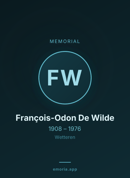 Memorial portrait of François-Odon De Wilde