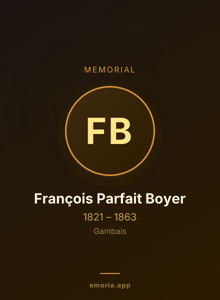 Memorial portrait of François Parfait Boyer