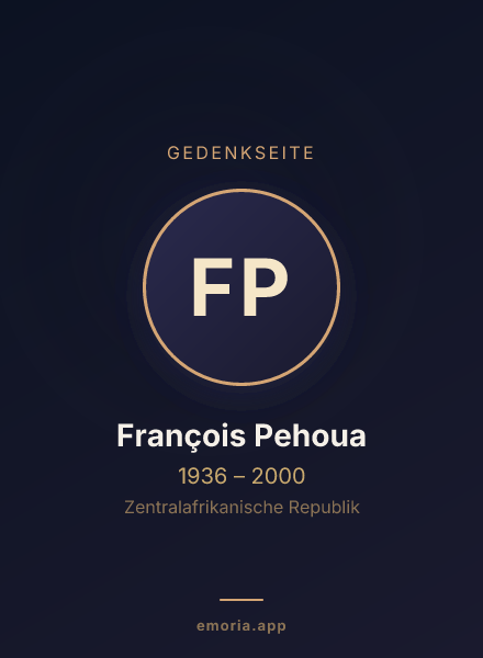 Gedenkportrait von François Pehoua