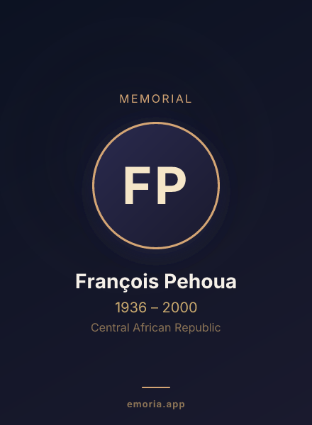 Memorial portrait of François Pehoua