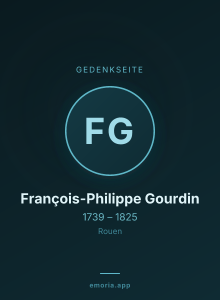 Gedenkportrait von François-Philippe Gourdin