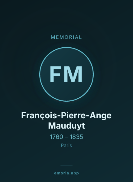 Memorial portrait of François-Pierre-Ange Mauduyt