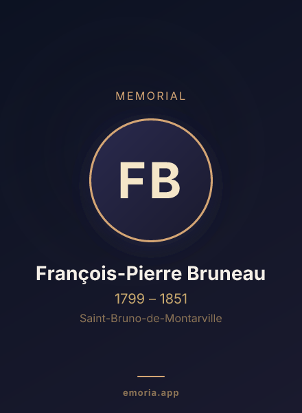 Memorial portrait of François-Pierre Bruneau
