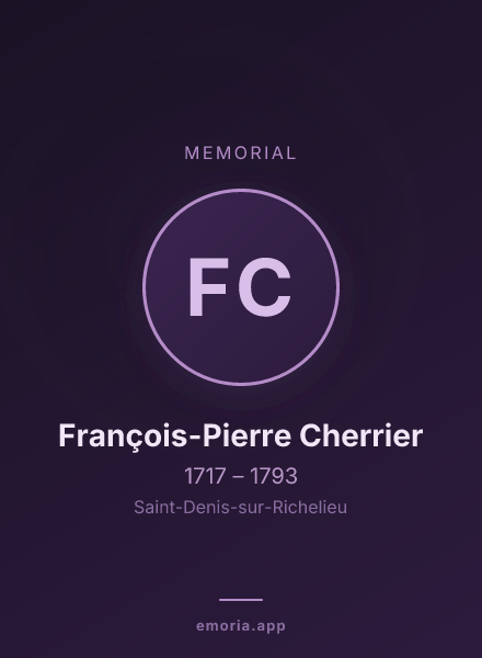 Memorial portrait of François-Pierre Cherrier