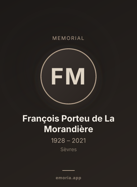 Memorial portrait of François Porteu de La Morandière