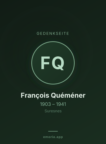 Gedenkportrait von François Quéméner