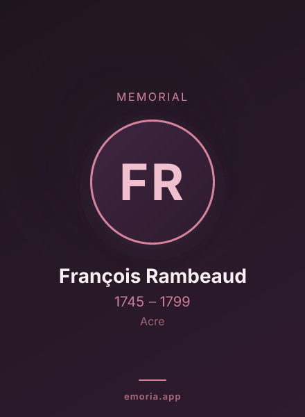 Memorial portrait of François Rambeaud