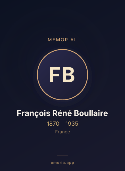 Memorial portrait of François Réné Boullaire