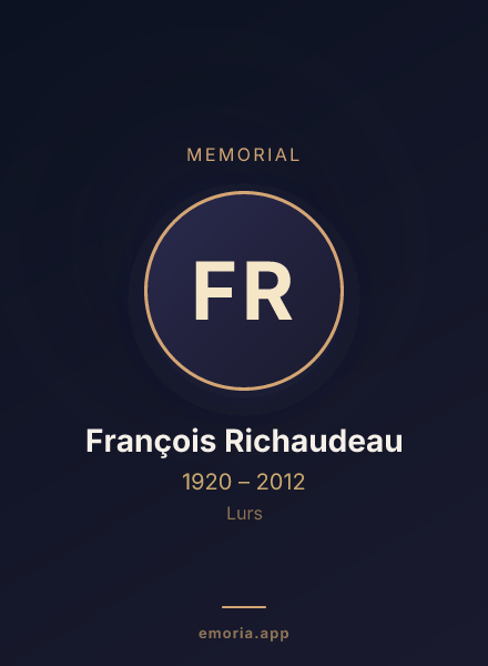 Memorial portrait of François Richaudeau