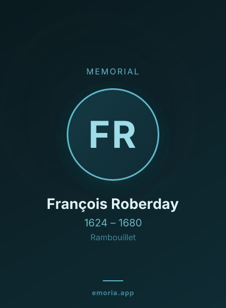 Memorial portrait of François Roberday