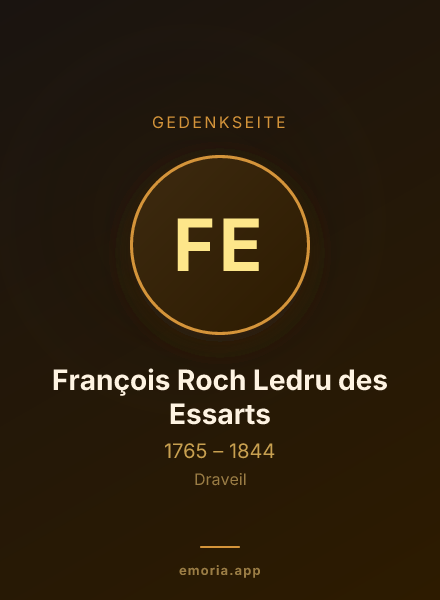Gedenkportrait von François Roch Ledru des Essarts