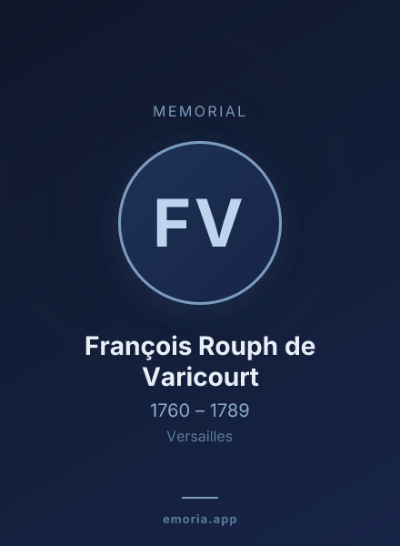 Memorial portrait of François Rouph de Varicourt