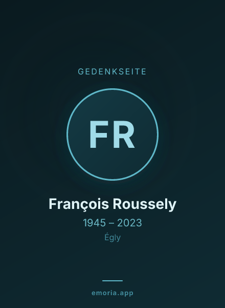 Gedenkportrait von François Roussely