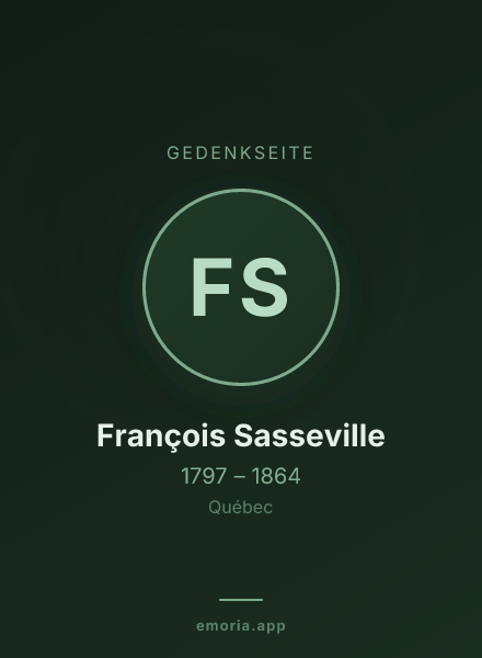 Gedenkportrait von François Sasseville