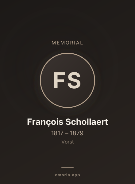 Memorial portrait of François Schollaert
