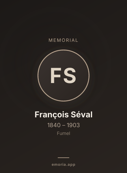 Memorial portrait of François Séval