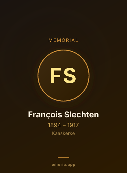 Memorial portrait of François Slechten