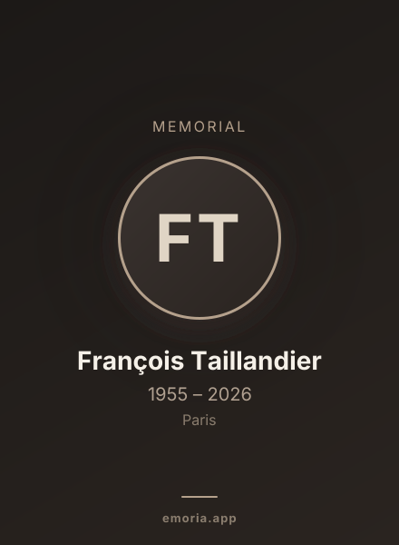Memorial portrait of François Taillandier