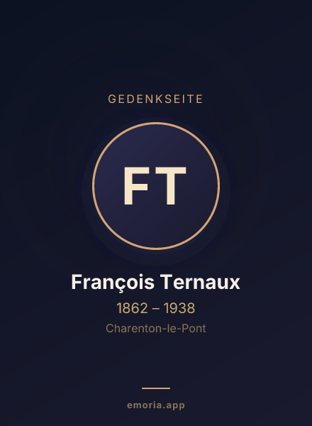 Gedenkportrait von François Ternaux