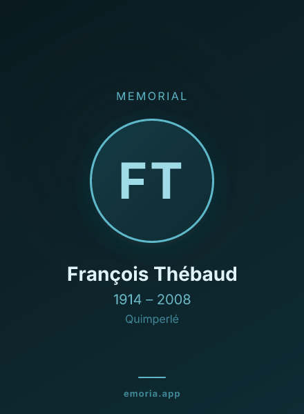 Memorial portrait of François Thébaud