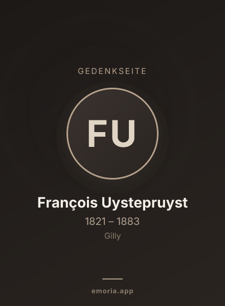 Gedenkportrait von François Uystepruyst