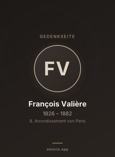 Gedenkportrait von François Valière