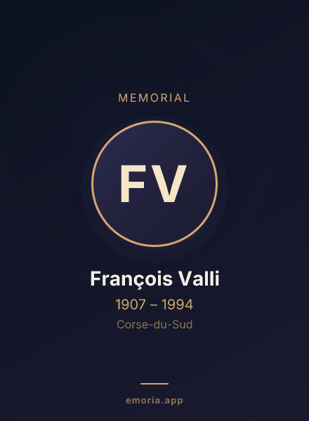 Memorial portrait of François Valli
