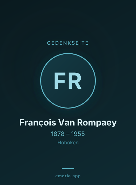 Gedenkportrait von François Van Rompaey