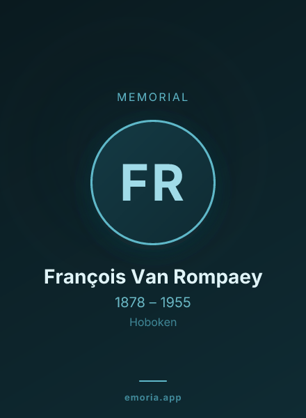 Memorial portrait of François Van Rompaey