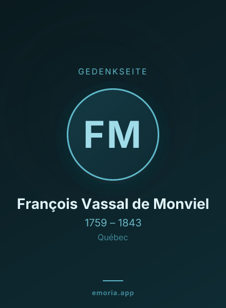 Gedenkportrait von François Vassal de Monviel