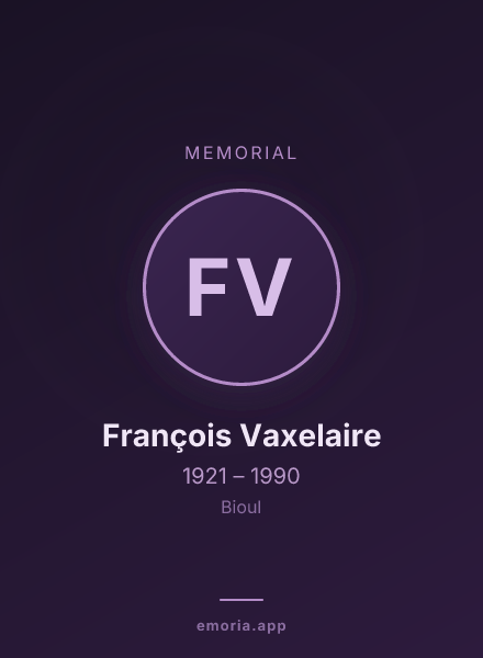 Memorial portrait of François Vaxelaire