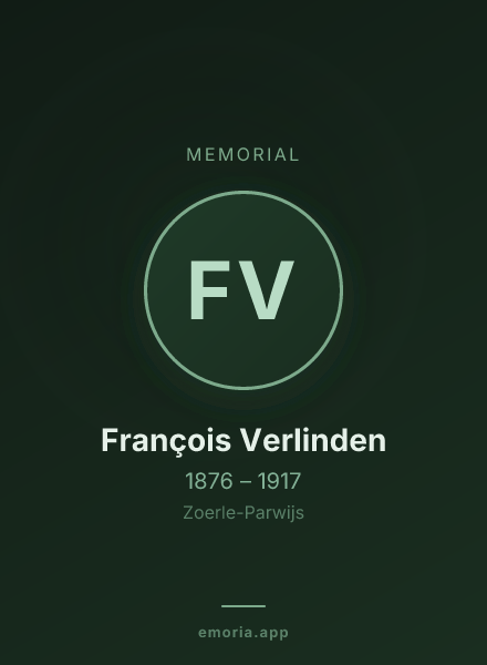 Memorial portrait of François Verlinden