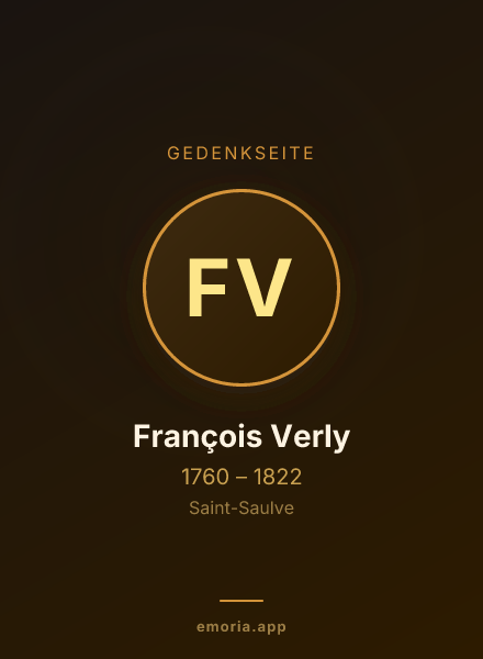 Gedenkportrait von François Verly